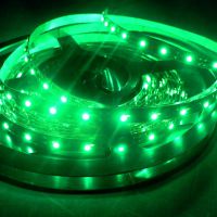 LED diodový pásek 12V nalepovací 150cm, zelené světlo 