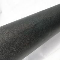Černá matná folie se stříbrnými flitry pro interier/exterier, rozměr 76x50cm  