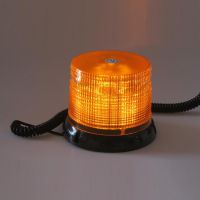 Zábleskový LED maják, 12V, oranžový magnet, homologace 