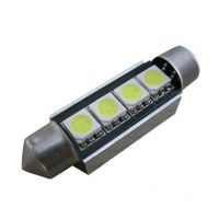 CAN-BUS sufitka bílá - Super Light, 4 SMD LED, 41mm, 1ks 