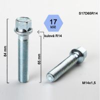 Šroub M14x1,5x65 koule R14, klíč 17; výška 84  