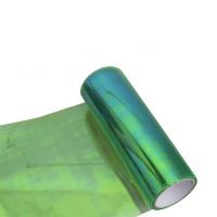 Transparentní fólie na světla chameleon zelená 